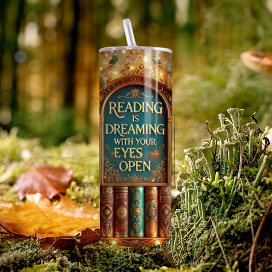 Gourde "Lire c'est rêver les yeux ouverts" 📚