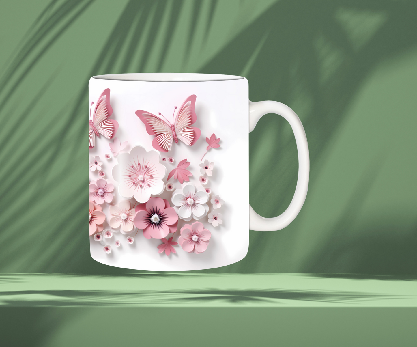 Tasse fleurs et papillons 🦋