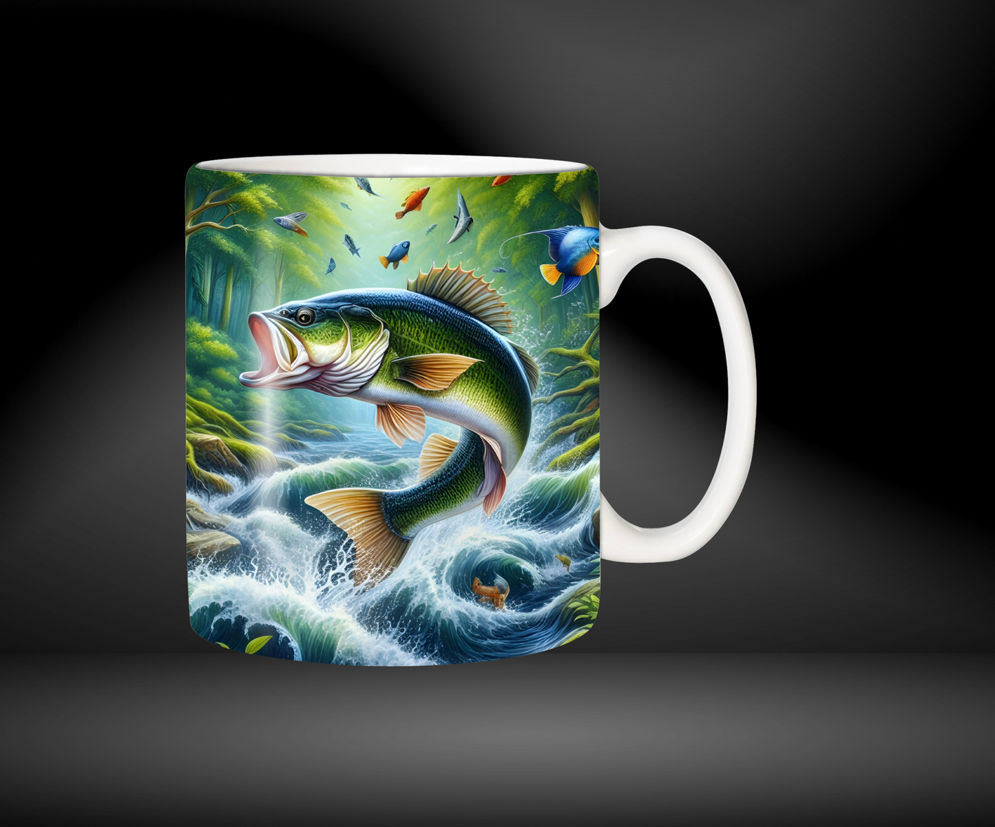 Tasse cerf et poisson 🐟