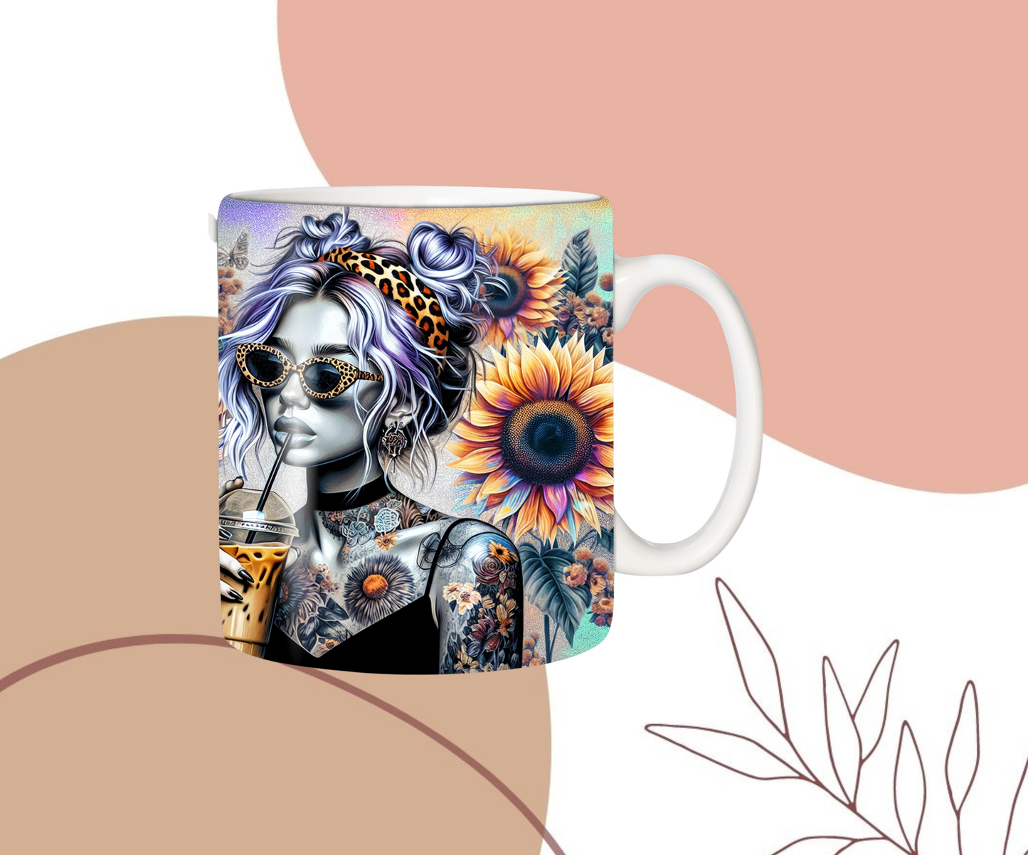 Tasse femme fleurs de tournesol 🌻