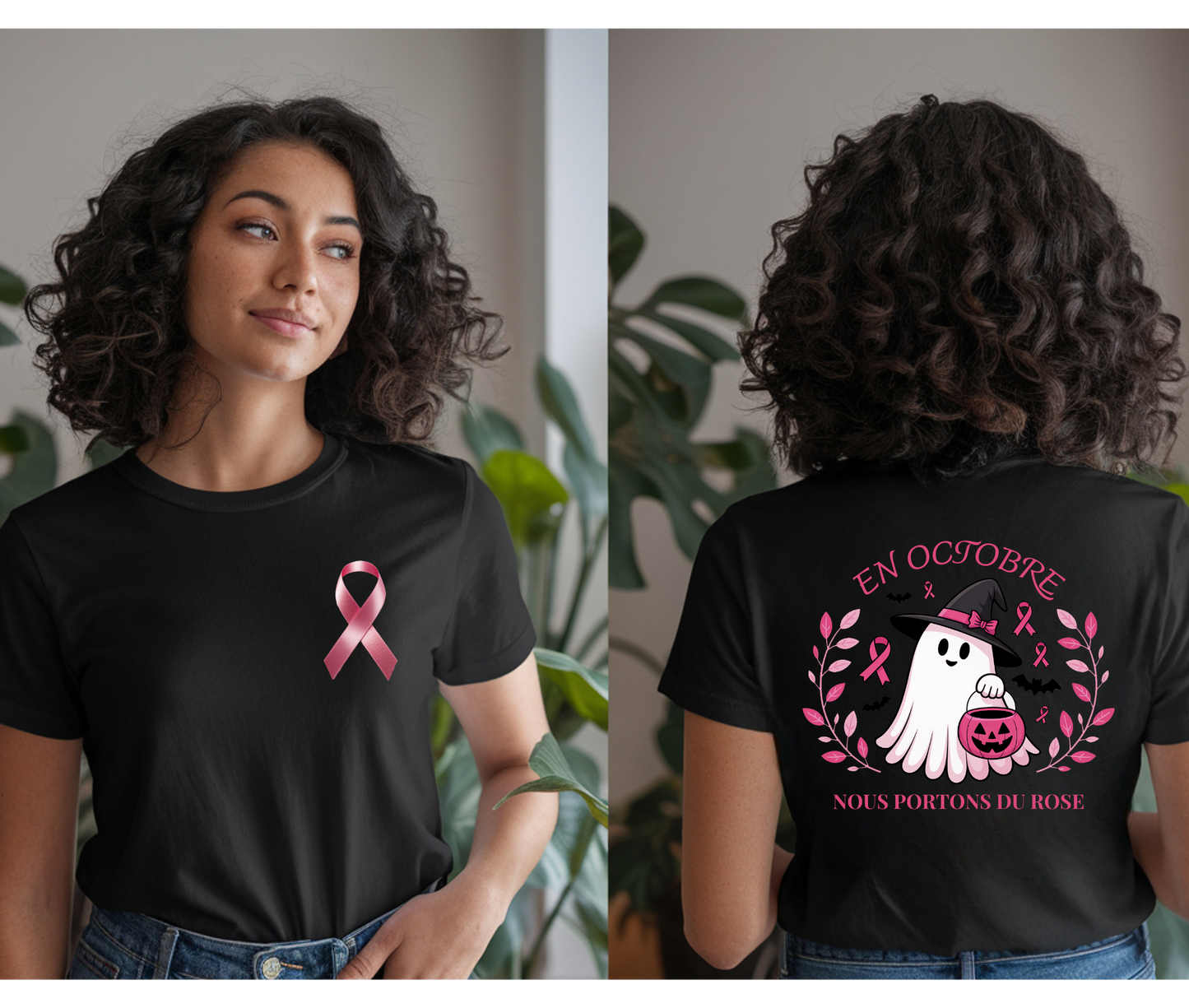 T-shirt « en octobre nous partons du rose » 🎀