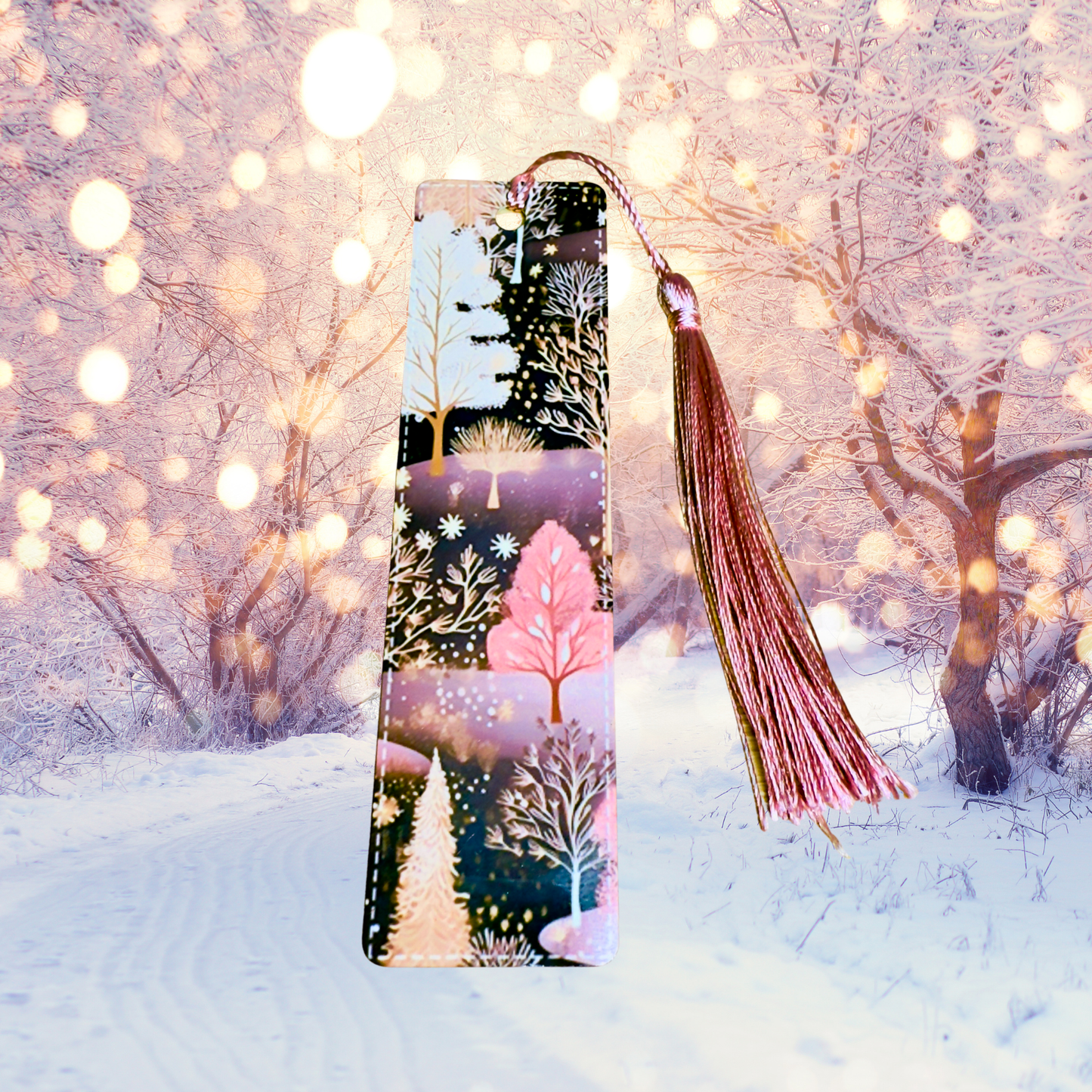 Marque-page nature aux couleurs girly 🌲