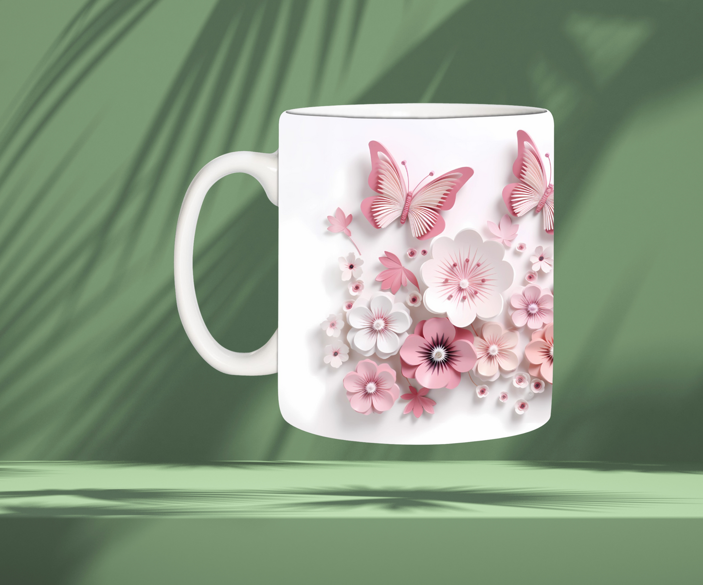 Tasse fleurs et papillons 🦋
