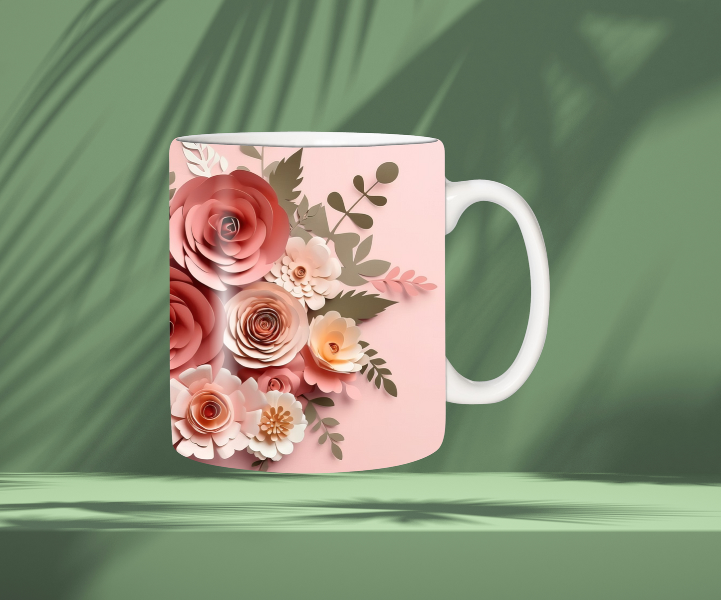 Tasse rose à fleurs 💐