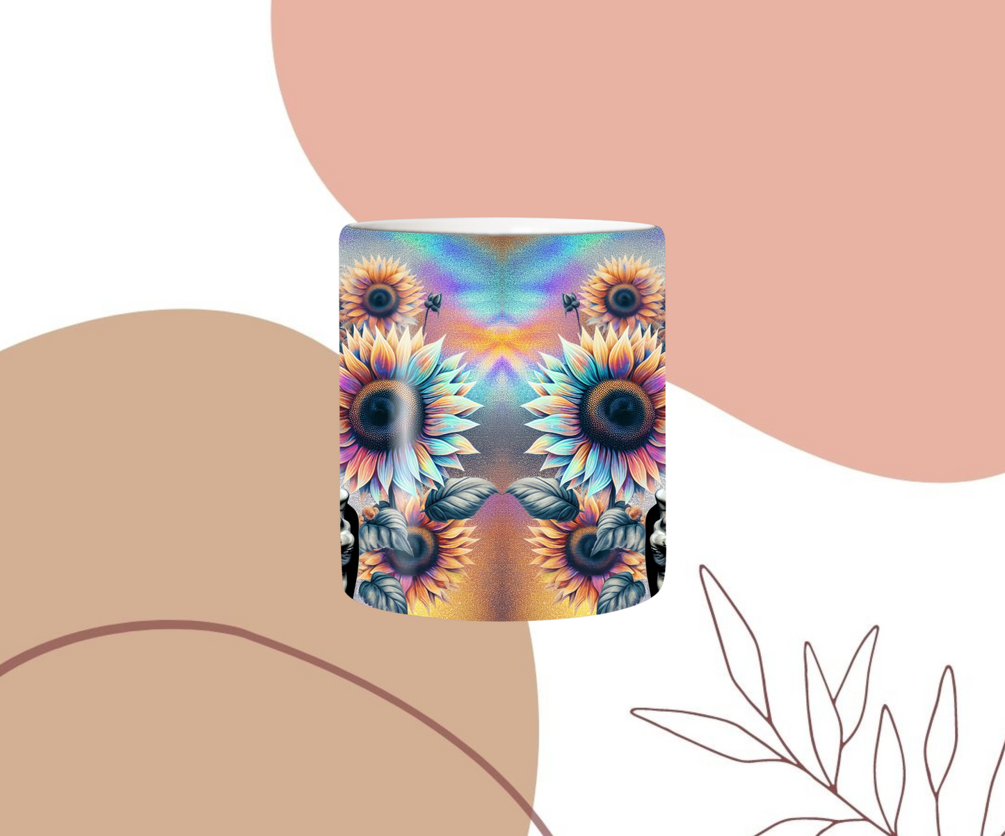 Tasse femme fleurs de tournesol 🌻