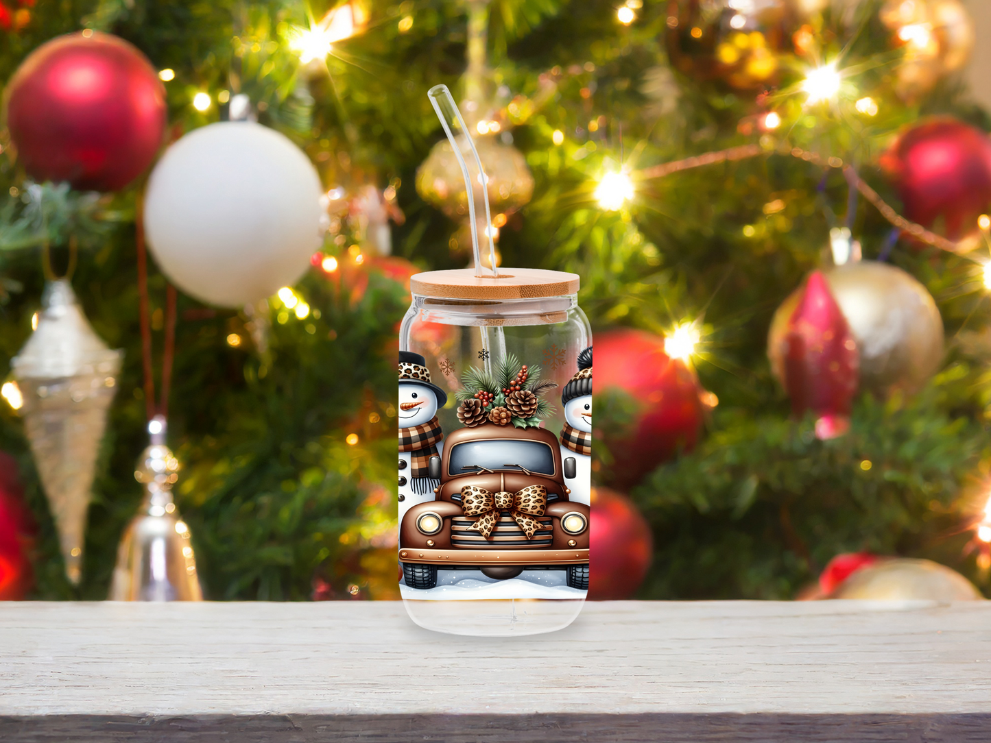 Bonhommes de neige et camionnette ⛄️