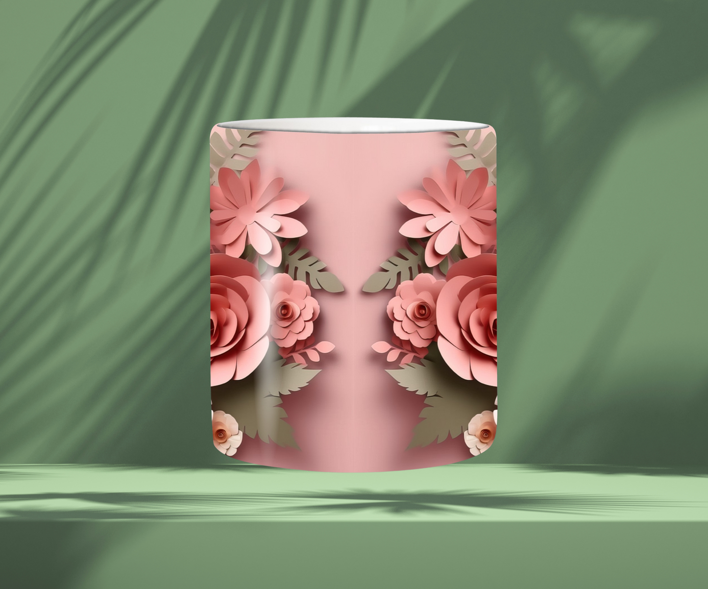 Tasse rose à fleurs 💐