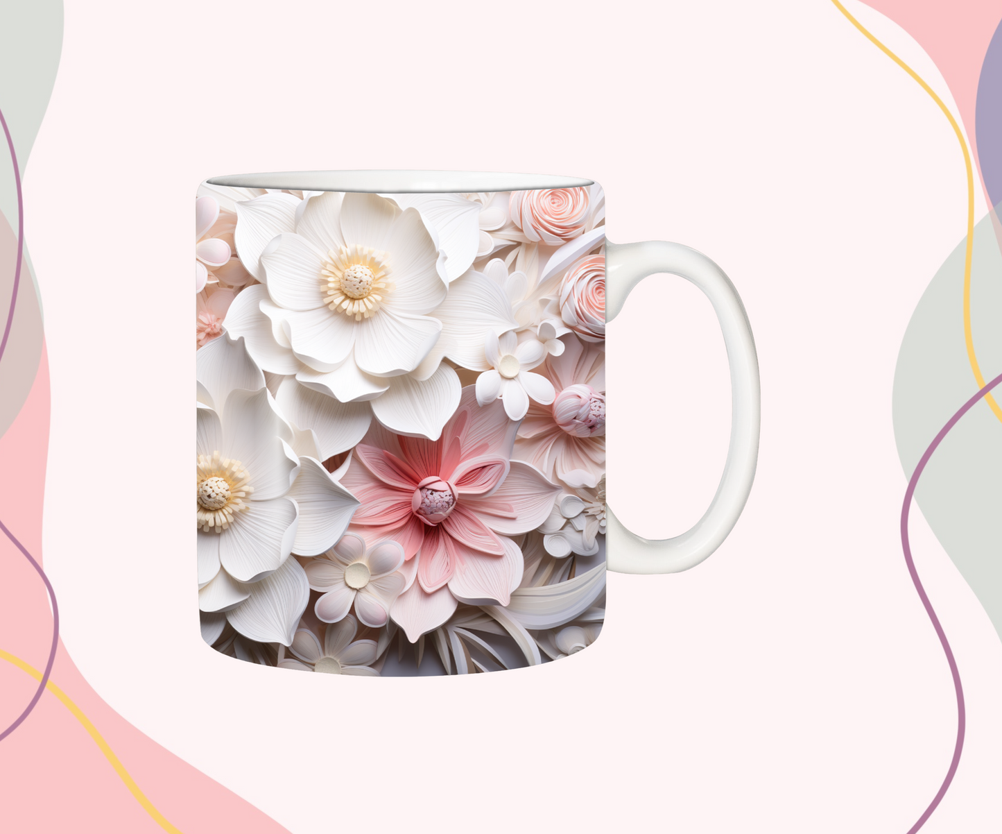 Tasse fleurie 🌸