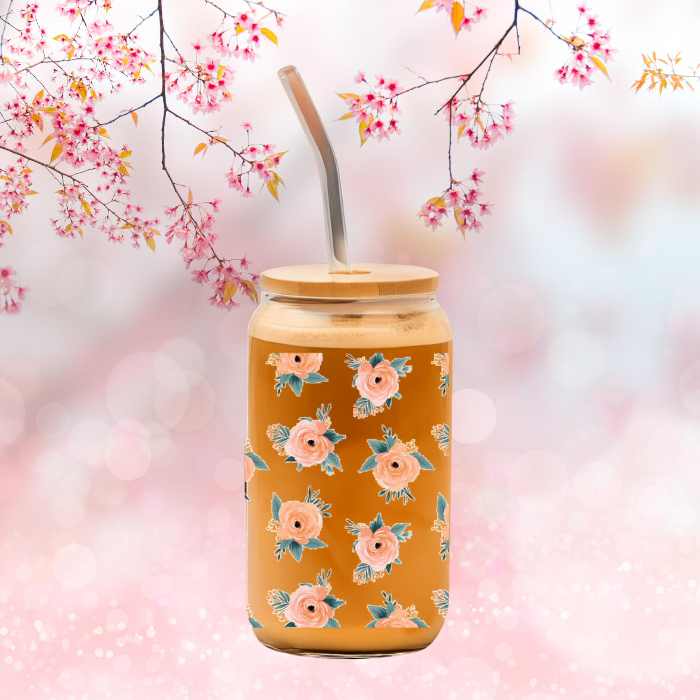 Verre à fleurs & prénom 🌸