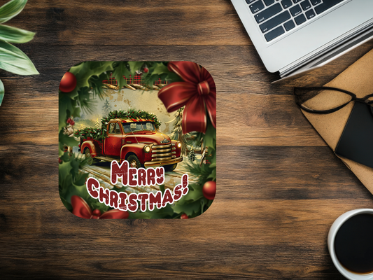Tapis de souris camionnette "merry Christmas" 🤩