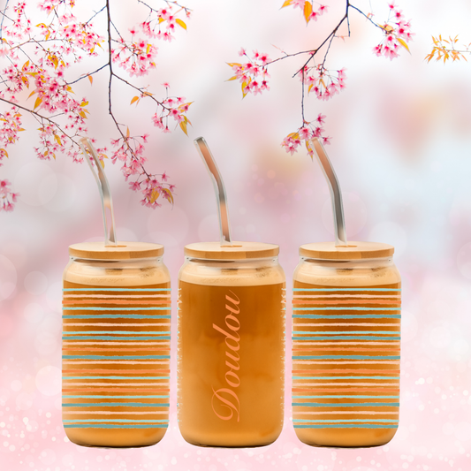 Verre au magnifique couleurs & prénom 💕