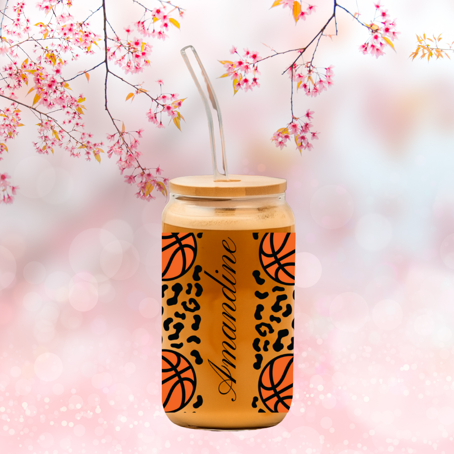 Verre Jaguar, ballon de basket & prénom 🏀