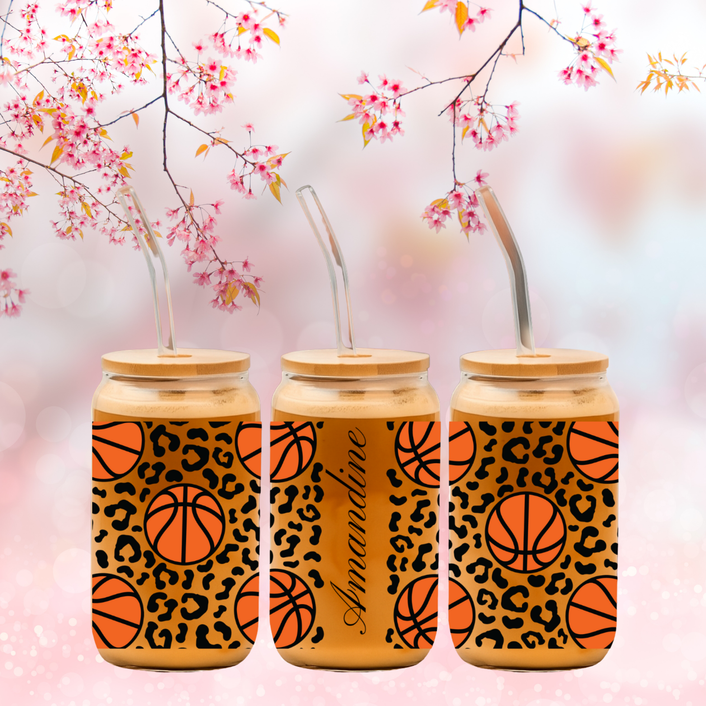 Verre Jaguar, ballon de basket & prénom 🏀